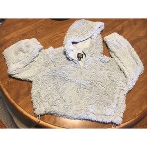 New BDG Urban Outfitters Cropped Teddy Jacket